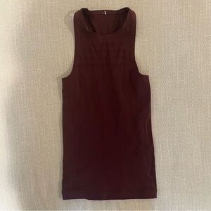 Lululemon Maroon Mesh Tank